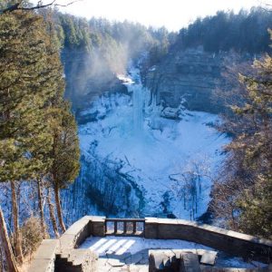 Frozen Waterfall - Kate Seaman, Ithaca Realtor